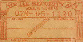Woolworth Social Security card