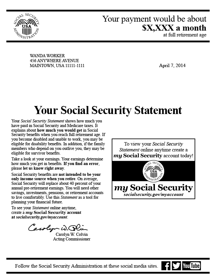 Social Security Award Letter Example Great Professionally Designed