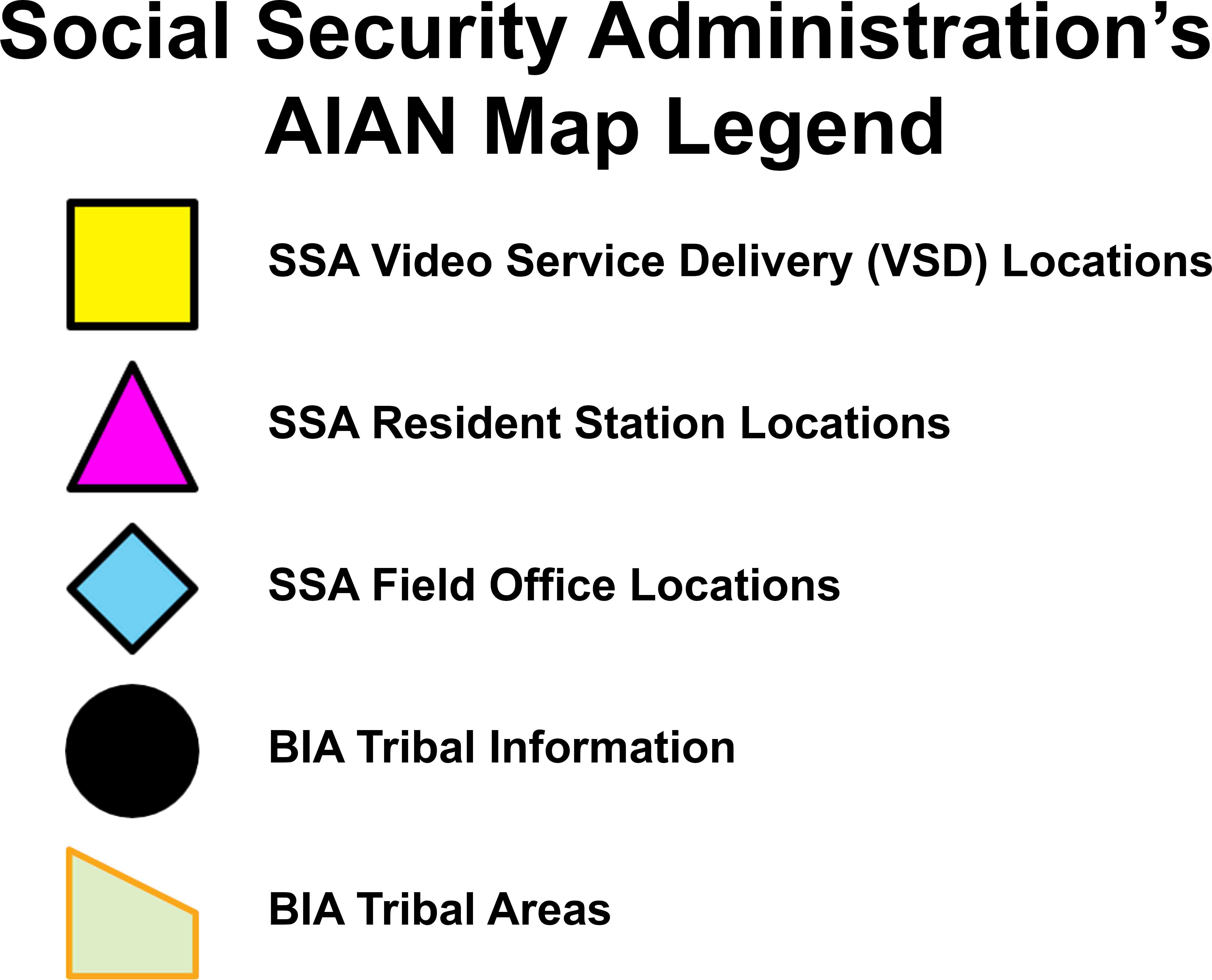 Map legend for the AIAN map