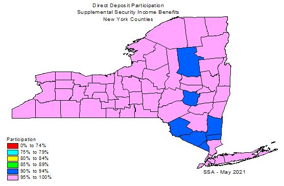 State map showing percentage of participation by counties