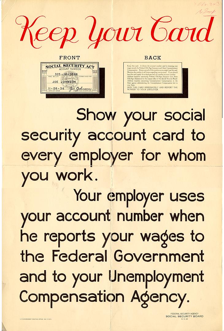 social security act poster