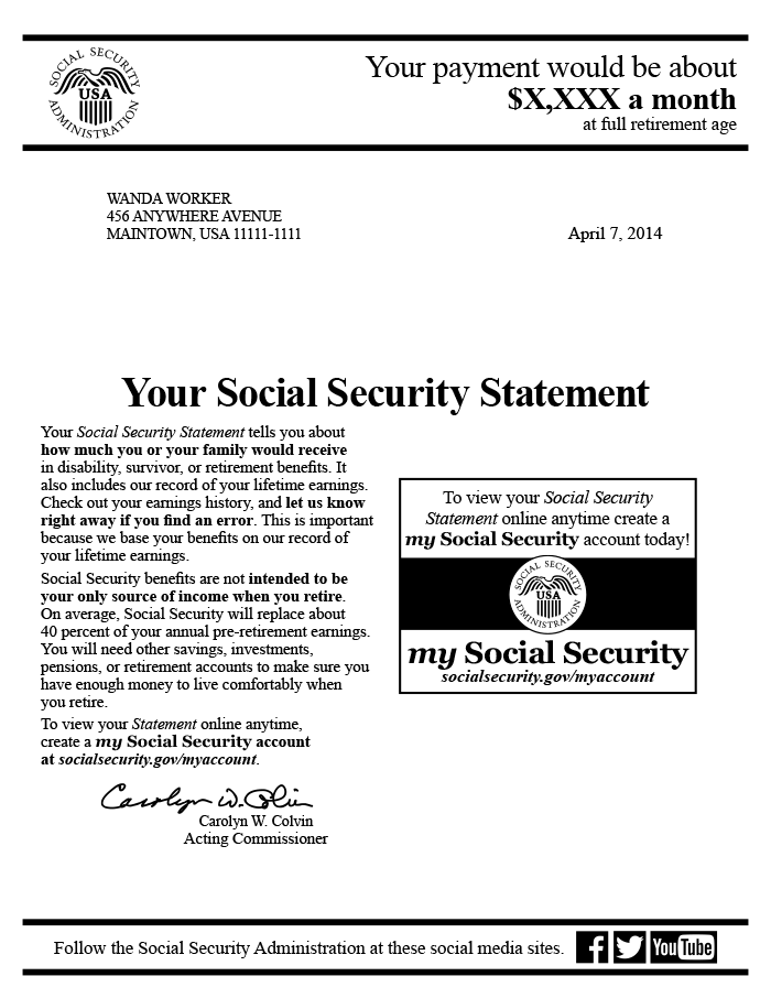 Disability Social Security Award Letter Sample Pdf Master Template
